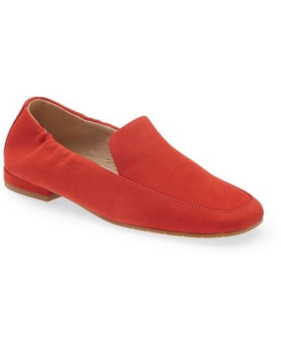 Eileen Fisher Sim Suede Loafer - Red