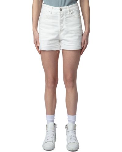 Zadig & Voltaire Sissi Denim Shorts - White