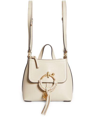 See By Chloé Joan Leather Backpack - White