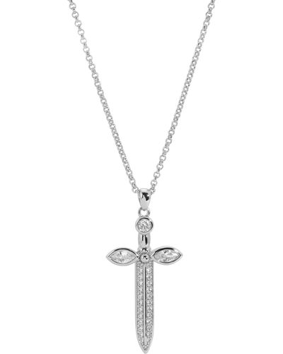 Lili Claspe Flora dagger Pendant Necklace - Metallic