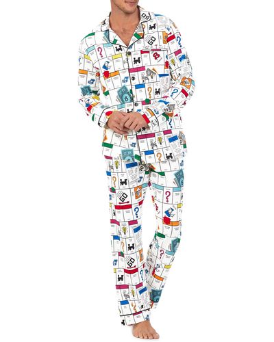 Bedhead Monopoly Pajama Set - White