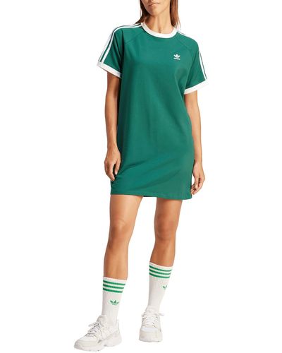 adidas 3-stripes Raglan Sleeve Dress - Green