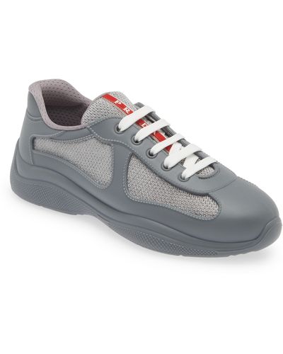 Prada America's Cup Low Top Sneaker - Gray