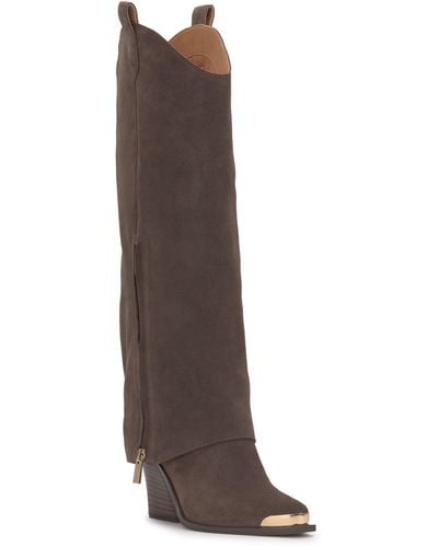 Jessica Simpson Astoli Foldover Shaft Western Boot - Brown