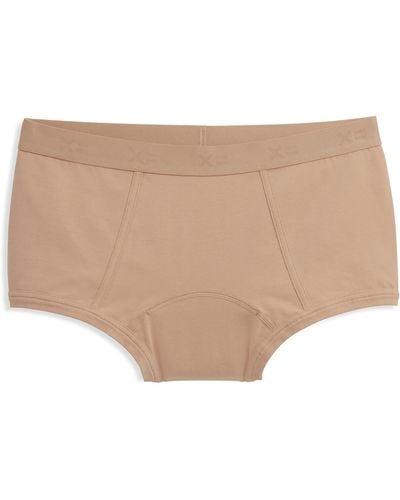 TOMBOYX First Line Stretch Cotton Period Boyshorts - Natural