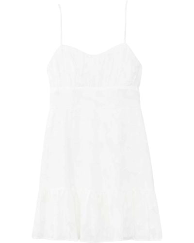 Speechless Emma Floral Fit & Flare Dress - White