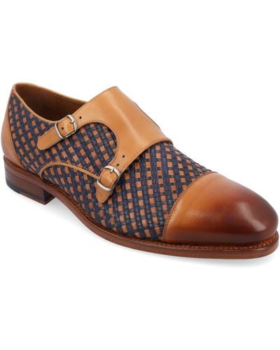 Taft The Lucca Double Monk Strap Shoe - Brown