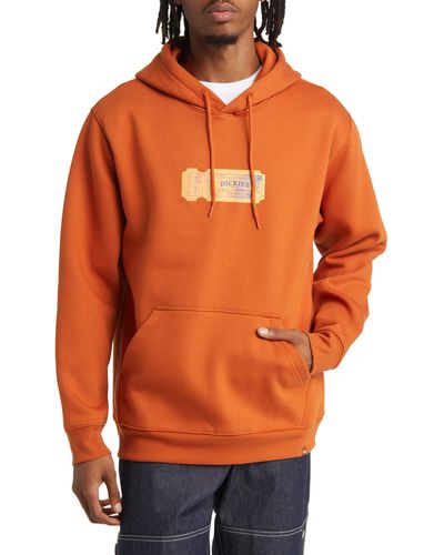 Dickies Paxico Fleece Graphic Hoodie - Orange