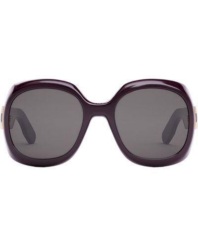 Lady 95.22 R2I Brown Tortoiseshell-Effect Rounded Sunglasses