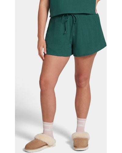 UGG ugg(r) Moriah Cotton Gauze Lounge Shorts - Green