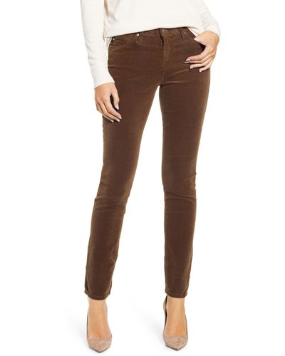 AG Jeans 'prima' Corduroy Skinny Pants - Brown