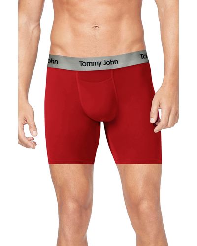 Tommy John Second Skin 6-inch Boxer Briefs - Red