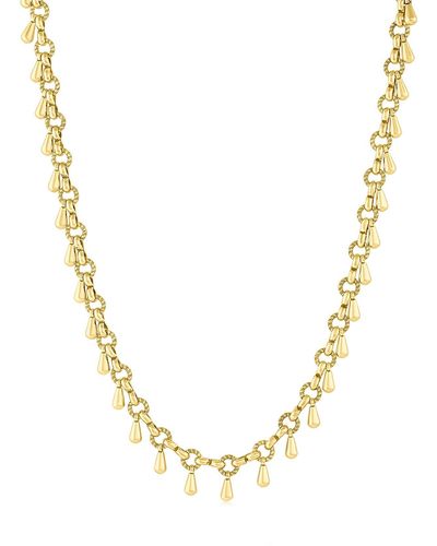 SET & STONES Laney Drop Chain Necklace - Metallic