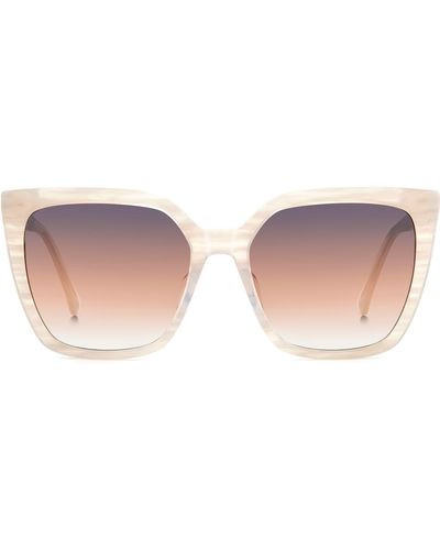 Kate Spade Marlowe 55mm Gradient Square Sunglasses - Pink