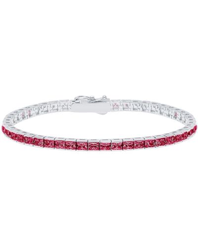 Crislu Tennis Bracelet - Red