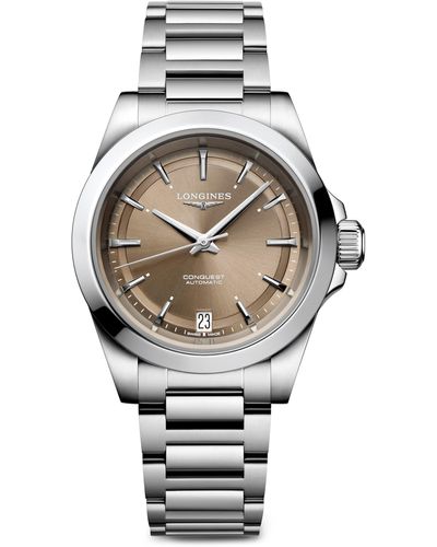 Longines Conquest Automatic Bracelet Watch - Gray
