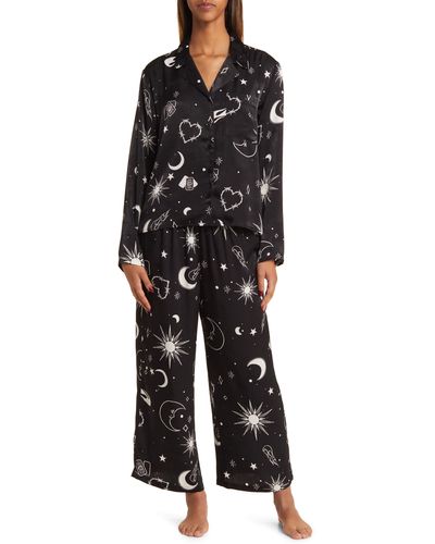 BP. Satin Pajama Set - Black