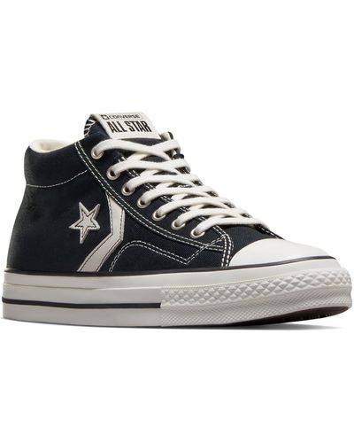 Converse All Star Star Player 76 Mid Top Sneaker - Black