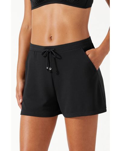 Tommy Bahama Island Cays Upf 50+ Cover-up Shorts - Black