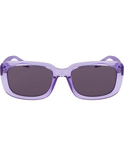 Converse Fluidity 54mm Rectangular Sunglasses - Purple
