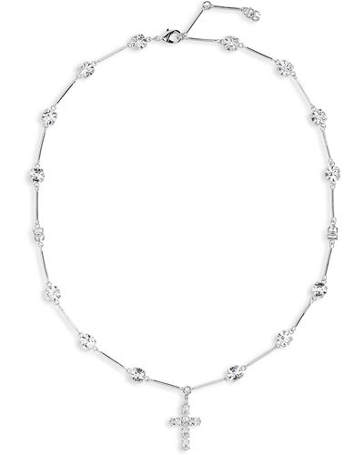 Dolce & Gabbana Dna Cross Pendant Necklace - White