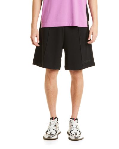 Moncler Cotton Jersey Logo Sweat Shorts - Black