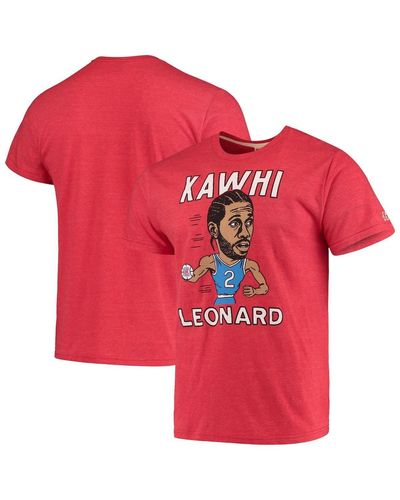 Homage Kawhi Leonard La Clippers Caricature Tri-blend T-shirt At Nordstrom - Red