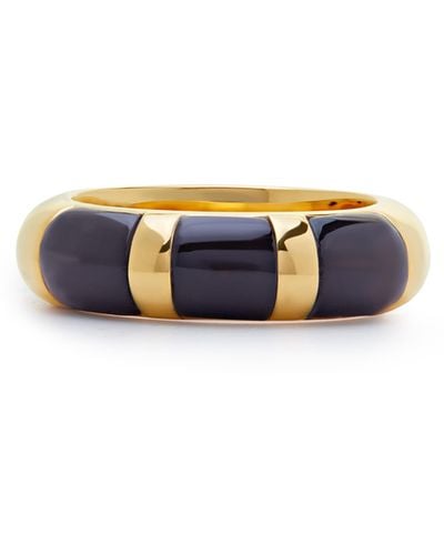 Monica Vinader X Kate Young Onyx Ring - Blue