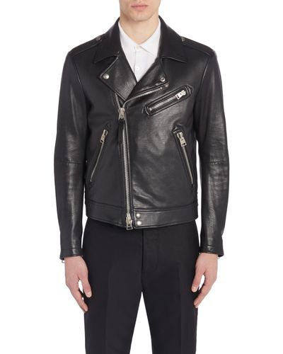 Tom Ford Leather Biker Jacket - Black