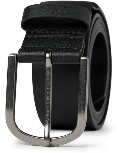 Travis Mathew Jinx 2.0 Leather Belt - Black