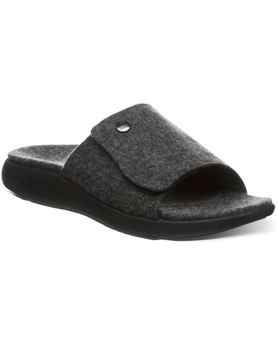 STROLE Den Wool Slide Sandal - Black