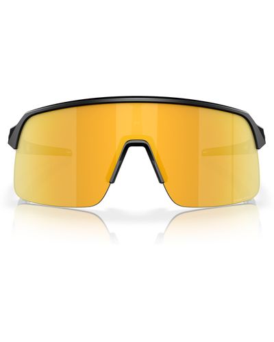 Oakley Sutro Lite 139mm Prizm Semirimless Wrap Shield Sunglasses - Yellow