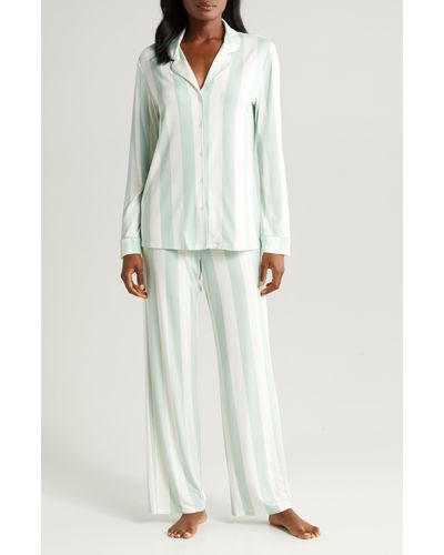 Nordstrom Moonlight Eco Long Sleeve Knit Pajamas - White