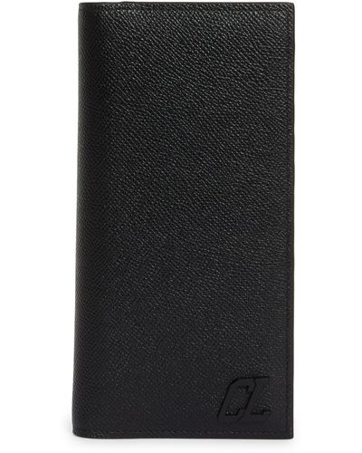 Christian Louboutin Groovy Vertical Calfskin Bifold Wallet - Black