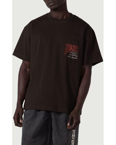 Honor The Gift Cigar Label Graphic T-shirt - Black