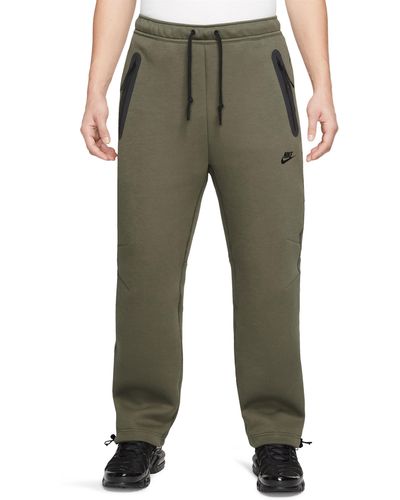Nike Tech Fleece Open Hem Pants - Green