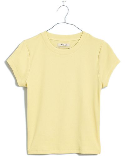 Madewell Supima Cotton Rib T-shirt - Yellow