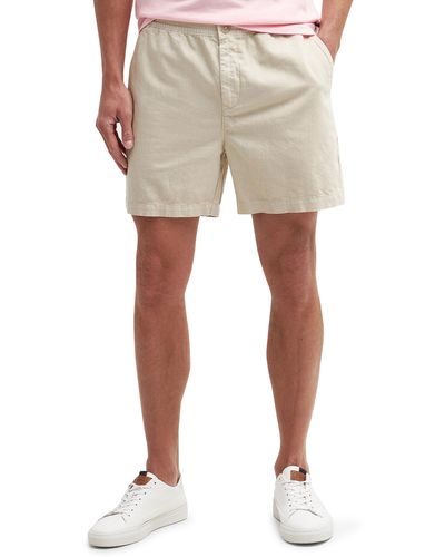 Barbour Melonby Cotton & Linen Shorts - Natural