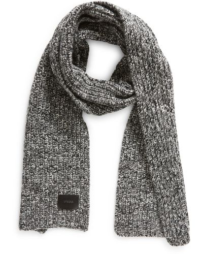 Vince Marl Shaker Stitch Wool & Cashmere Scarf - Gray