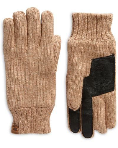 UGG ugg(r) Fleece Lined Knit Gloves - Natural