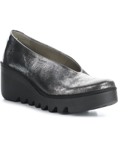 Fly London Beso Wedge Pump - Gray