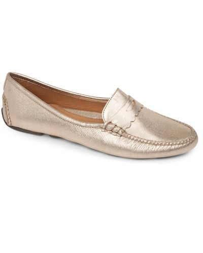 Patricia Green Janet Scalloped Driving Loafer - Metallic