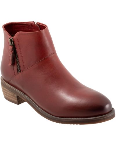 Softwalk Roselle Bootie - Red