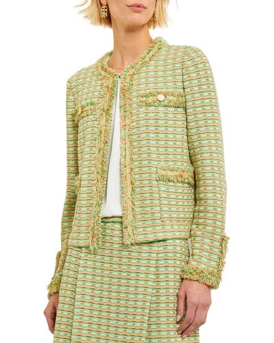 Misook Tweed Jacket - Green