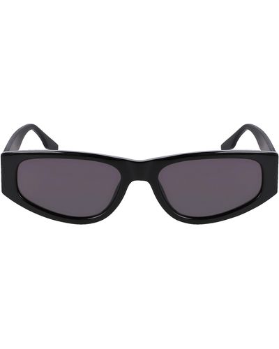 Converse Fluidity 56mm Rectangular Sunglasses - Black