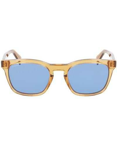 Lanvin 54mm Rectangular Sunglasses - Blue
