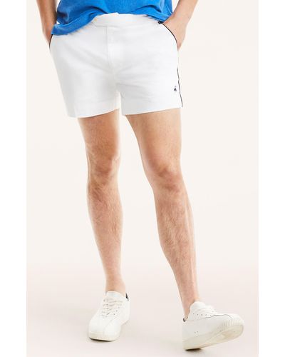 Brooks Brothers Cbt Stretch Cotton Tennis Shorts - White