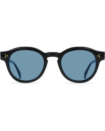Raen Zelti 49mm Small Round Sunglasses - Blue
