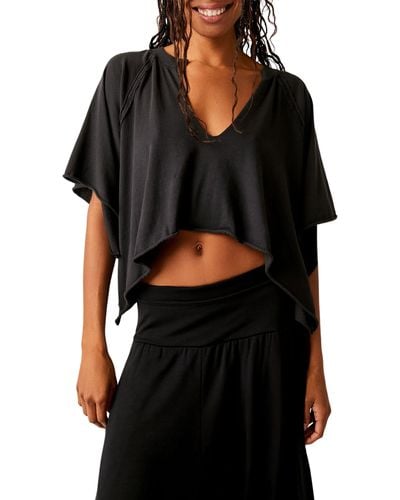 Fp Movement Reflect Relaxed Crop Top - Black