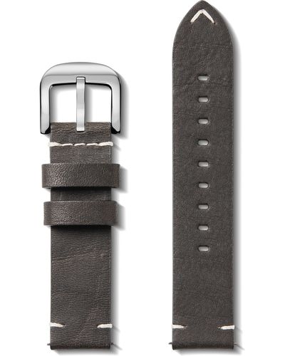 Shinola 20mm Leather Watch Strap - White
